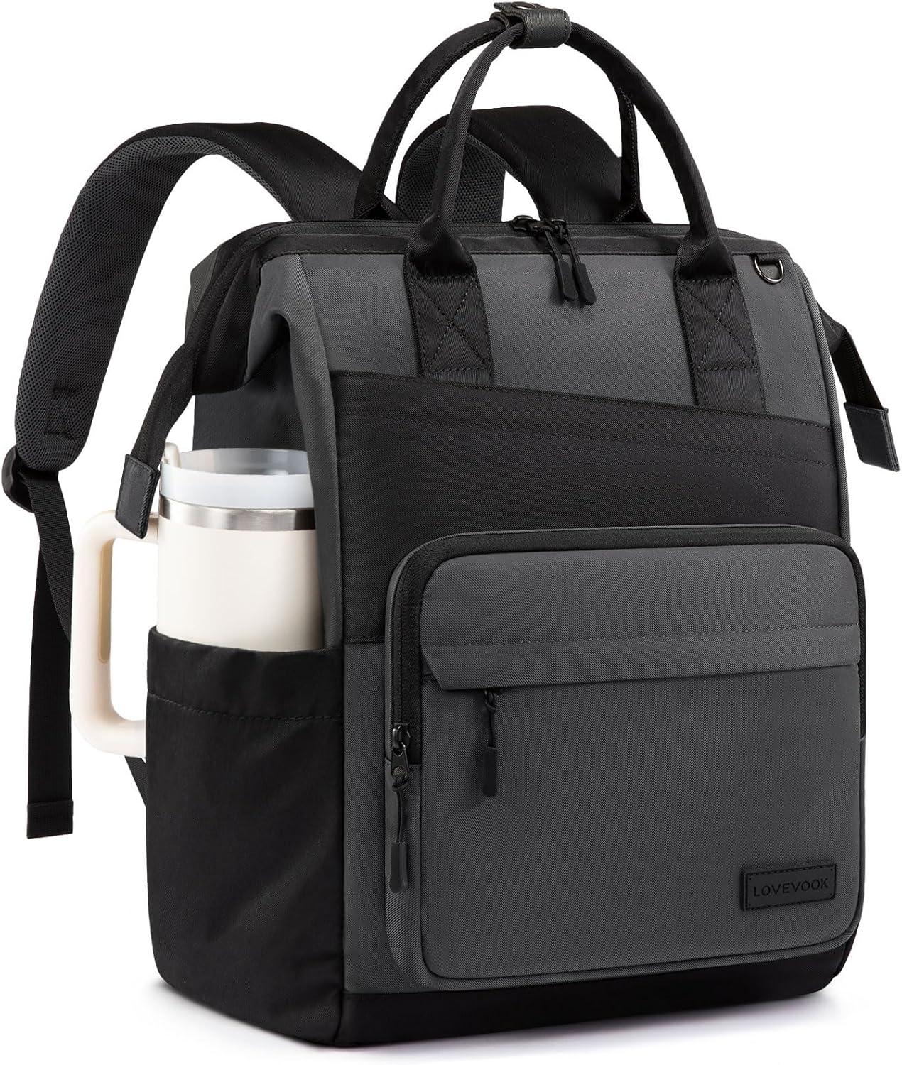 Thumbnail 6 de LOVEVOOK Damen-Rucksack für 15,6-Zoll-Laptops – eleganter City- & Schulrucksack mit Organizer