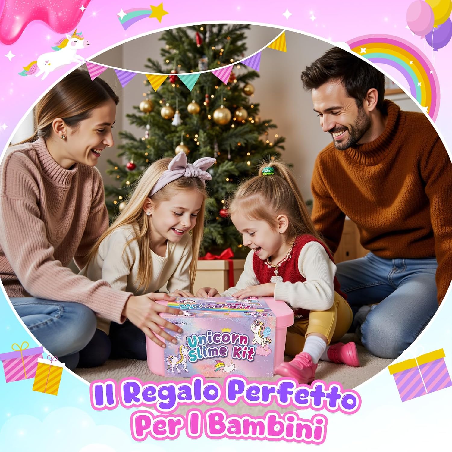 Thumbnail 6 de iKidiki Slime Unicorno Fluffy – Kit slime fai da te con unicorno per bambine 6–12 anni