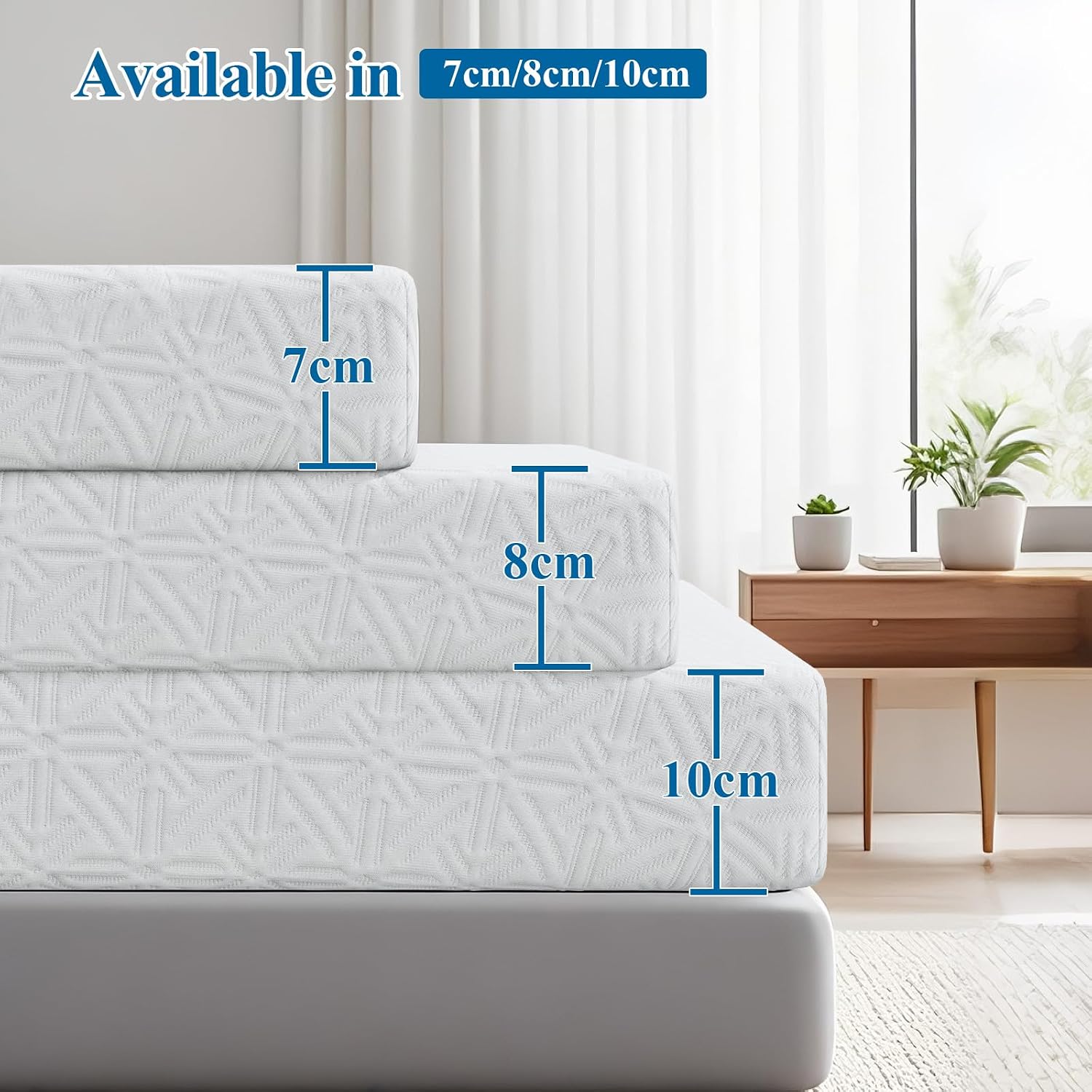 Thumbnail 5 de Bednew Memory Foam Mattress Topper 10cm