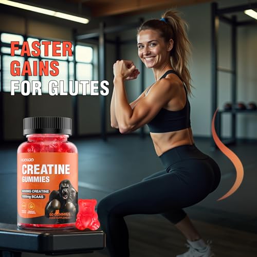 Detalle de HOOLOO Creatine Gummies 5000mg with 1000mg BCAAs — 60 Count