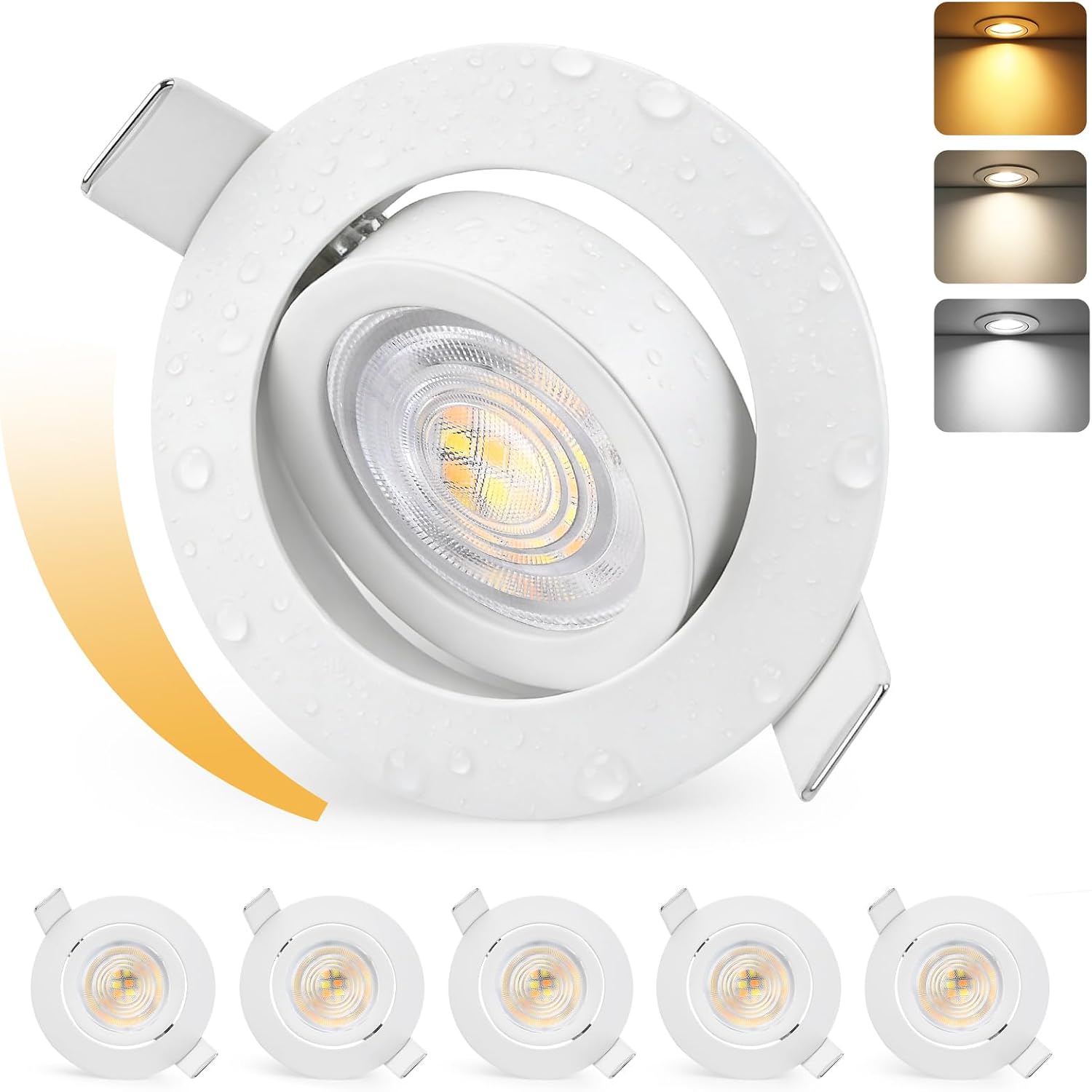 Detalle de KYOTECH LED-Einbaustrahler dimmbar 5 W