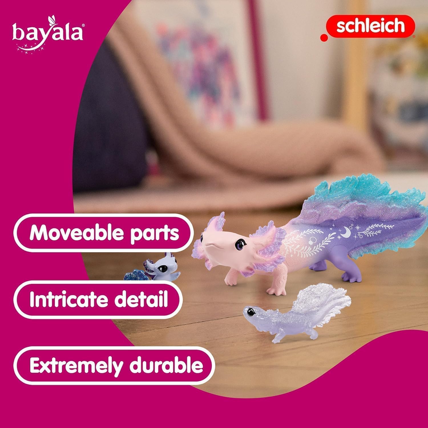 Thumbnail 4 de Schleich BAYALA Axolote Madre y crías 3 piezas
