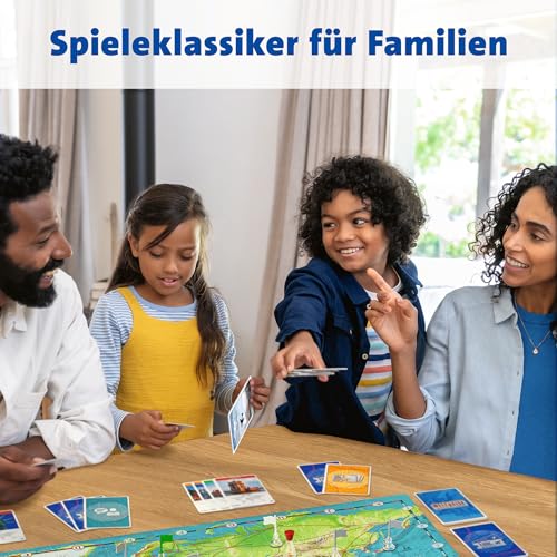 Detalle 2 de Ravensburger Familienspiel 26888 Weltreise – Der Familienklassiker ab 8 Jahren