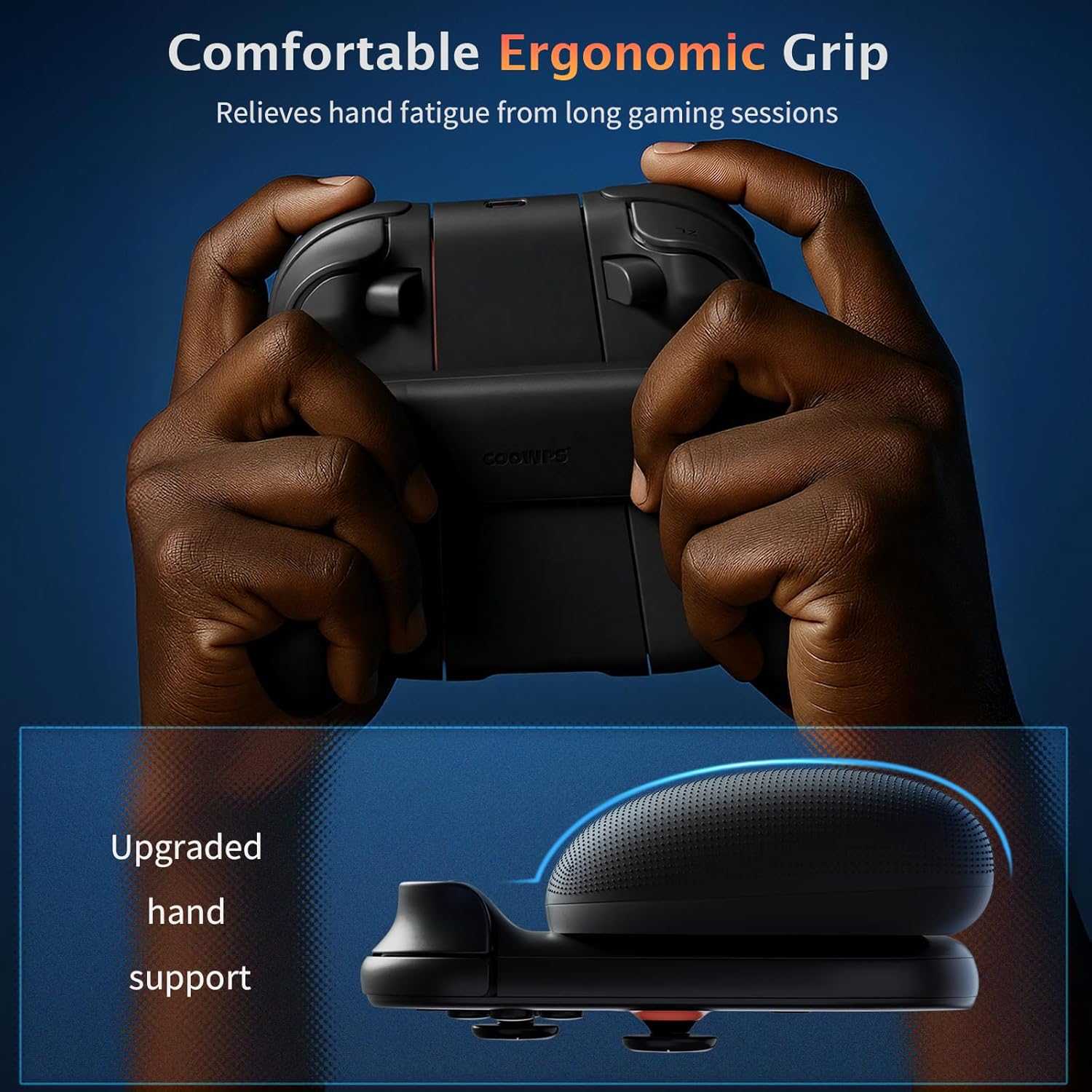 Thumbnail 1 de COOWPS 3-In-1 Ladegriff und Dock für Nintendo Switch 2 Joy-Con (2025) – Ergonomische Griffe, Magnetbasis, Schnelllade-Dock, 9 RGB-Modi
