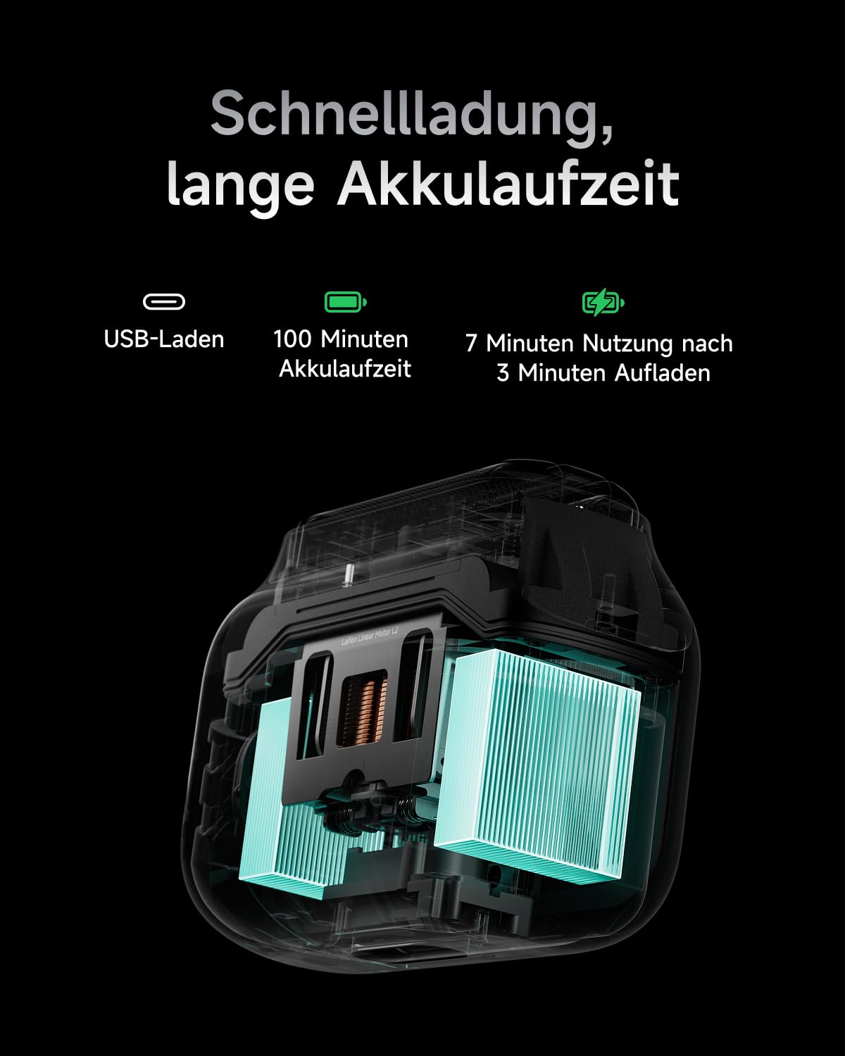 Thumbnail 6 de Laifen P3 Pro Rasierer Herren – Elektrorasierer mit 12.000 Schnitten/min und IPX7