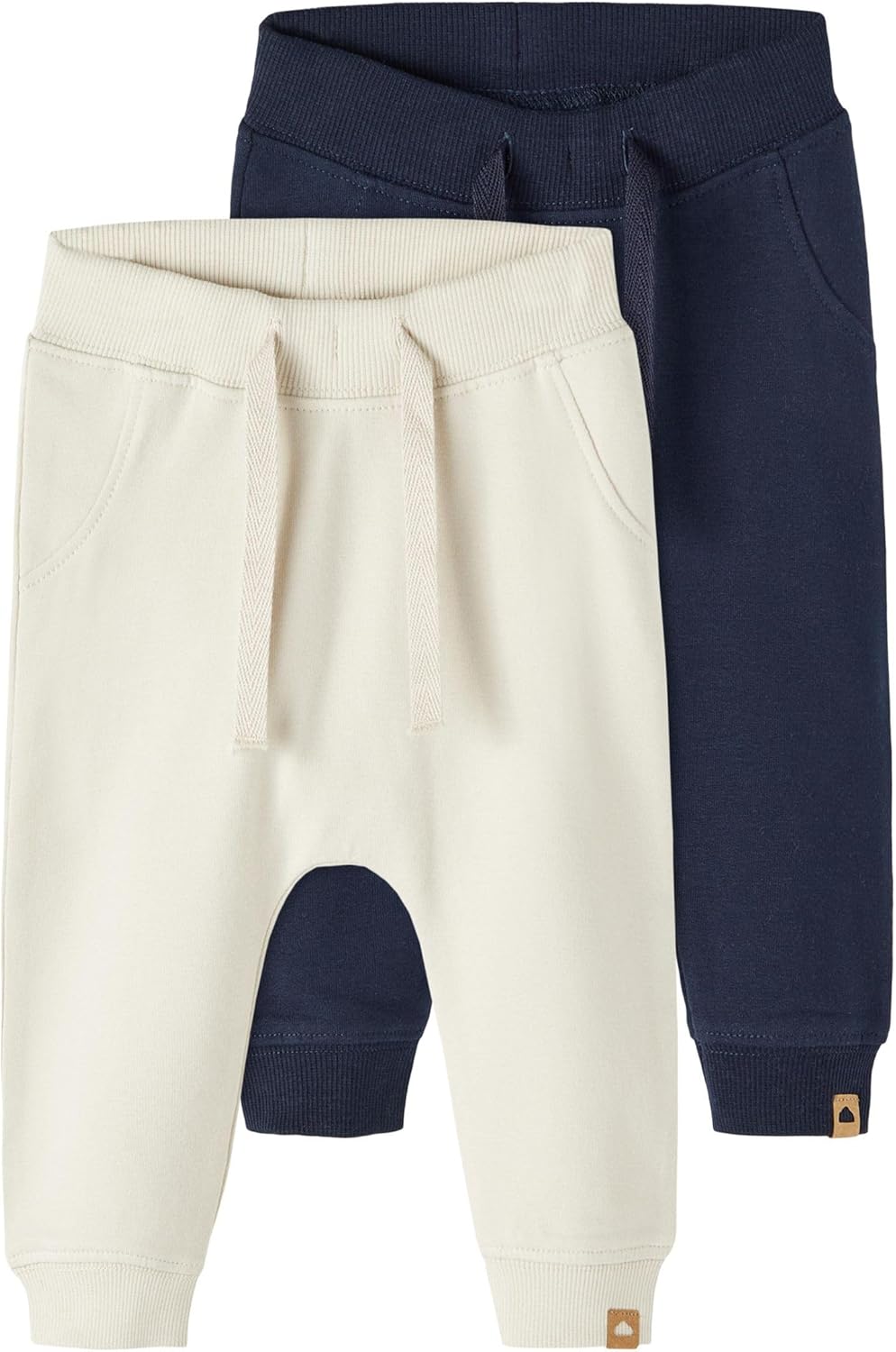 Detalle de NAME IT Kinder Jogginghose 2er-Pack mit Baumwoll-Tunnelzug und Baggy Fit