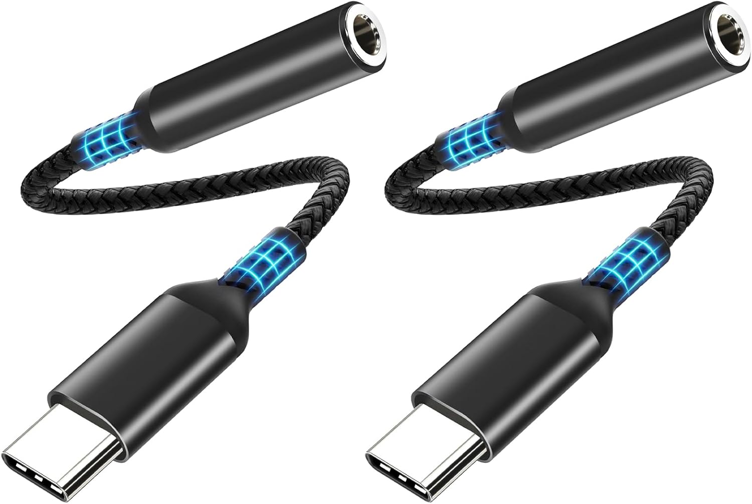 Detalle de lalasis USB-C to 3.5 mm Headphone Adapter with DAC, aluminium housing and braided cable