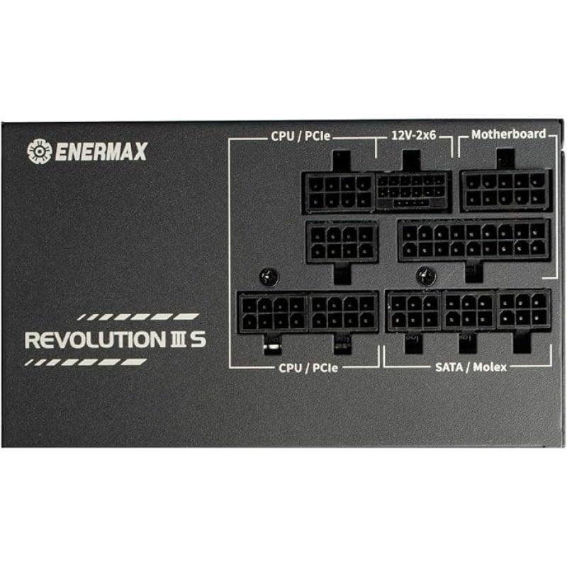 Detalle 2 de Enermax Revolution III S 1000W: fuente de alimentación ATX 3.1 80+ Platinum, modular