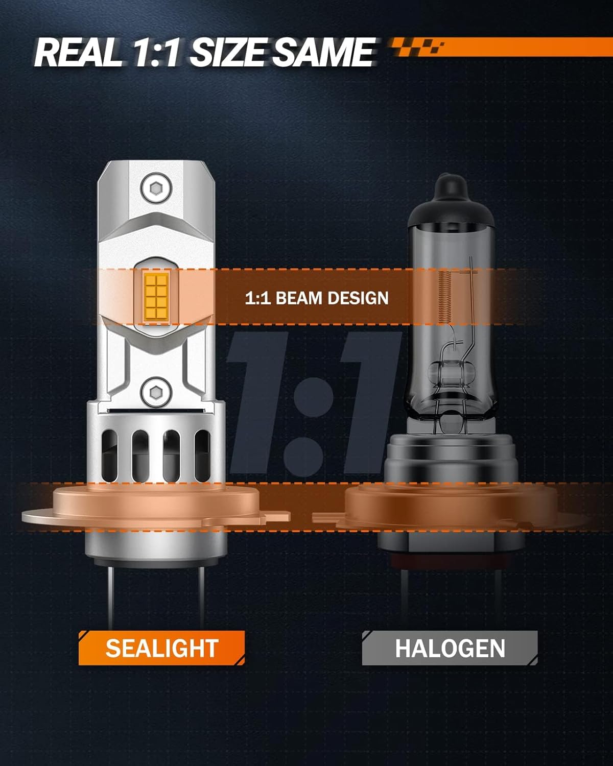 Thumbnail 5 de SEALIGHT H7 64,000LM Headlight Bulbs