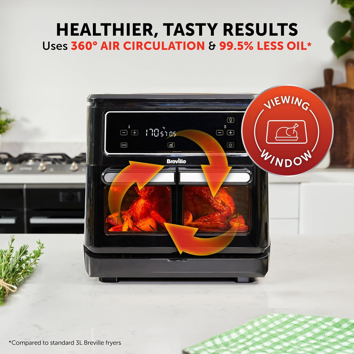 Thumbnail 2 de Breville Halo Flexi VDF138 11L digital air fryer oven