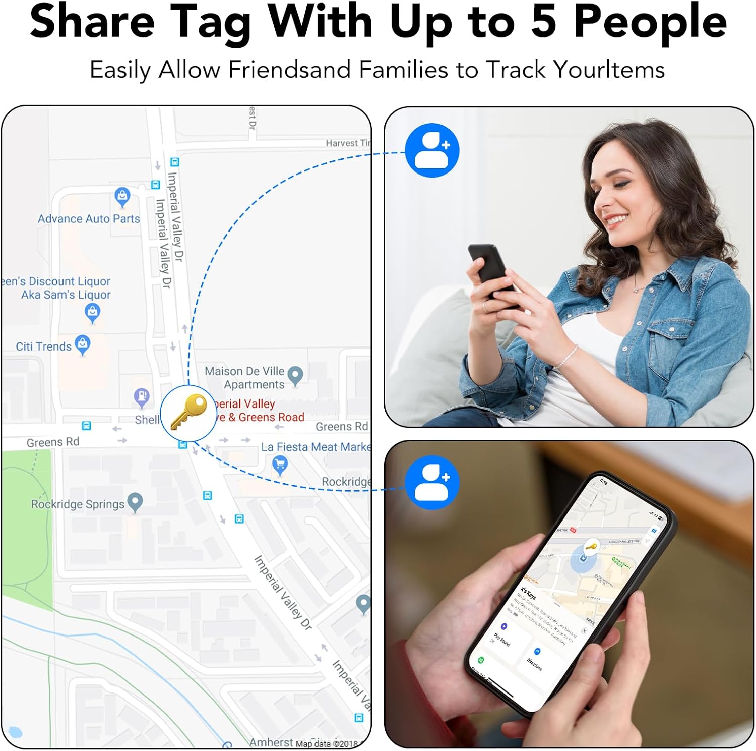 Thumbnail 5 de aowoka weTag pro Tracker Tags (4-Pack) for Apple Find My (iOS Only) — keys & luggage locator