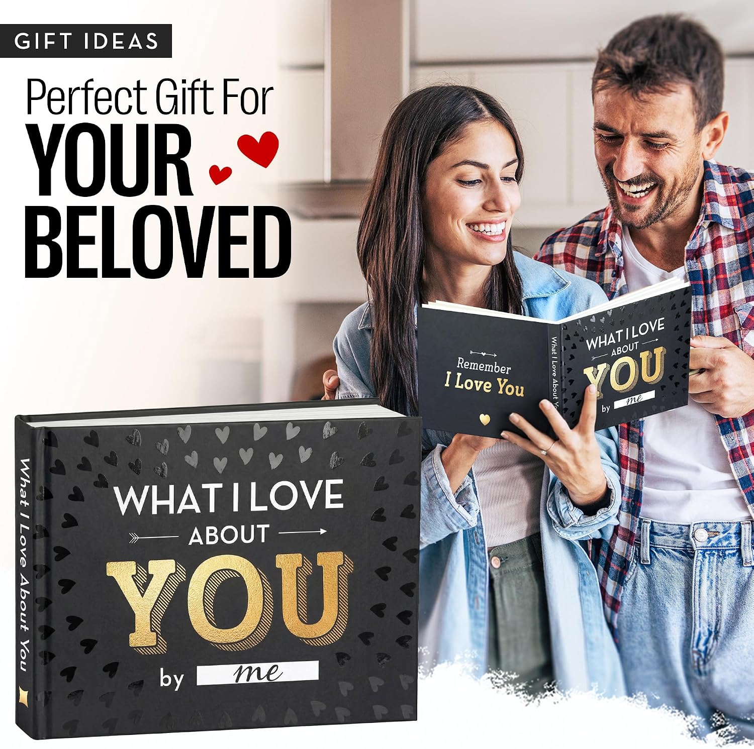 Thumbnail 1 de WITTSPOT What I Love About You Fill-in-the-Blank Book, 112 Pages, 50 Prompts