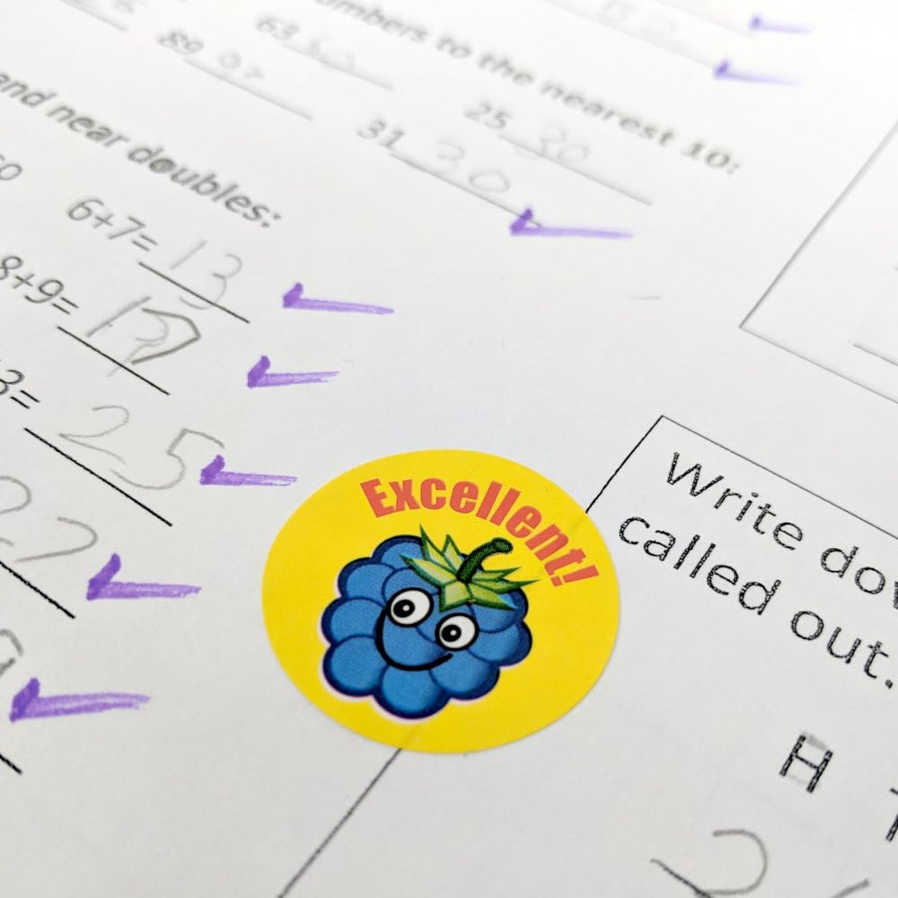 Detalle de SuperStickers DBSA244 geurende beloningsstickers, 125 stuks in 3 geuren