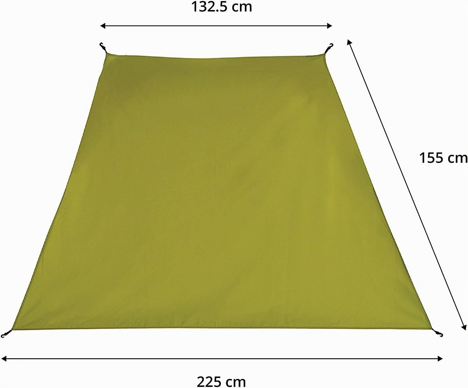 Detalle de Lumaland x Where Tomorrow – Gazebo da giardino con parete laterale rimovibile, 225 x 155 x 132,5 cm, protezione 1000 mm e SPF 50+