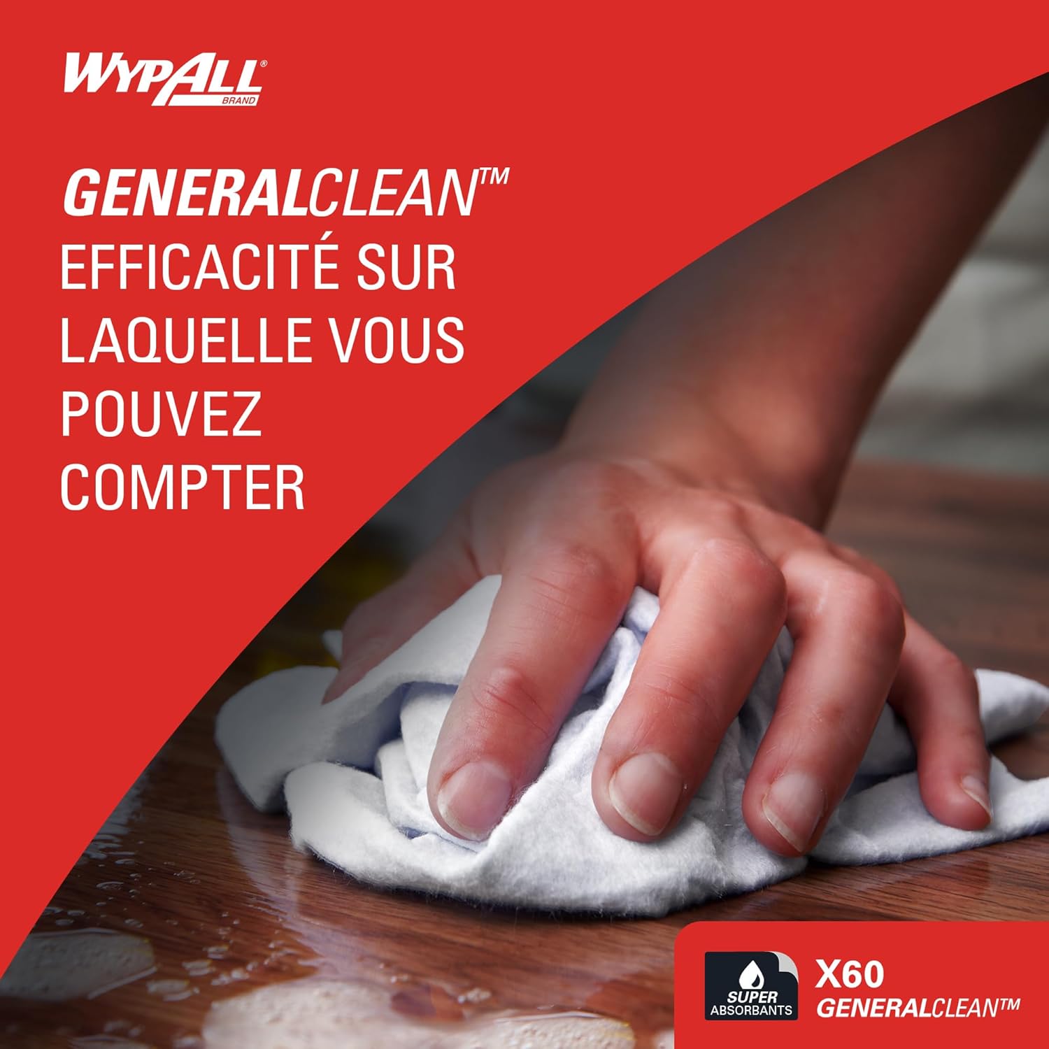 Thumbnail 3 de WypAll X60 lingettes 200 réutilisables