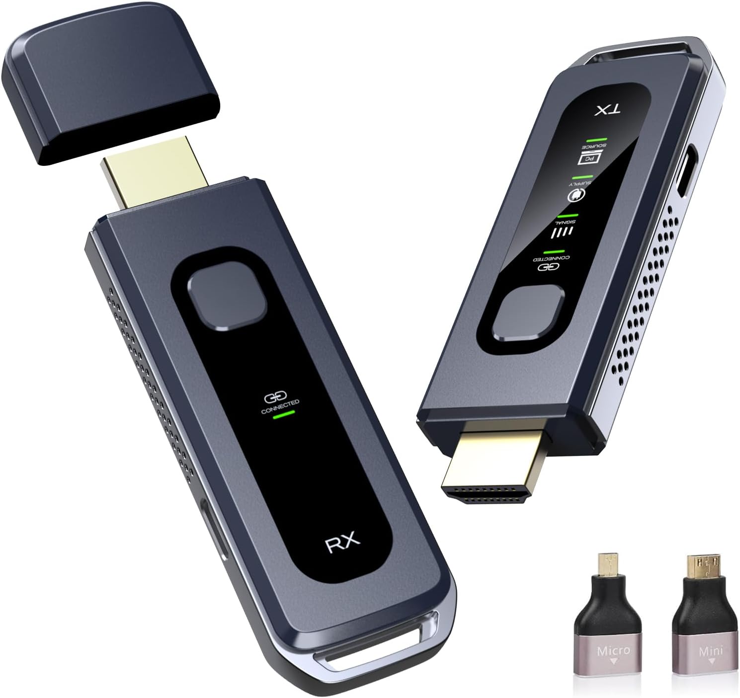 Detalle de Wireless HDMI Transmitter and Receiver (328FT/100M) with Dual-Band 4K Support and LED Display