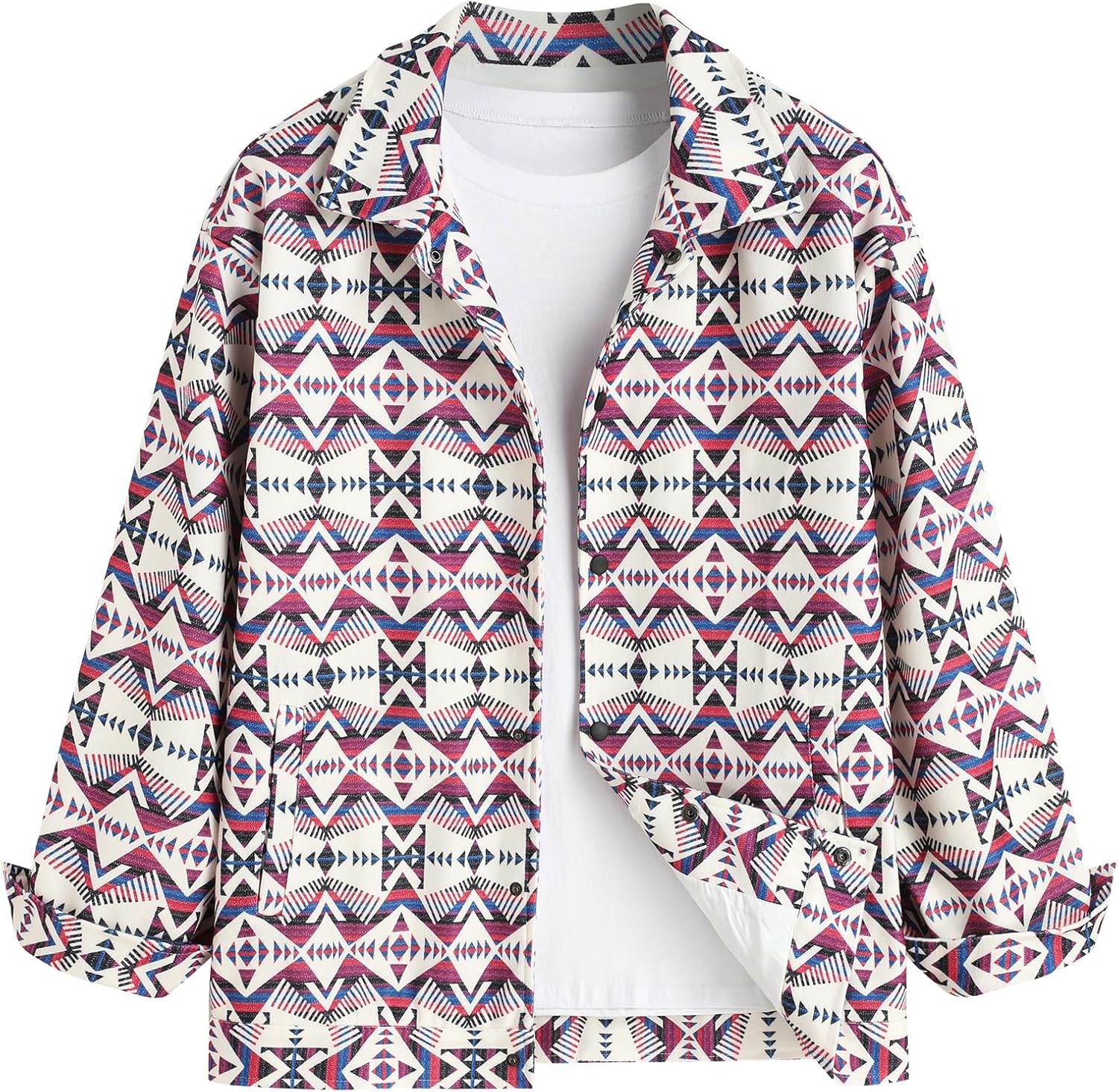 Thumbnail 6 de ZAFUL Plaid Shirt Jacket, Polyester
