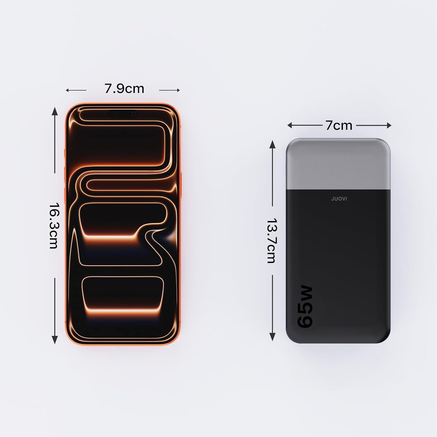 Thumbnail 6 de JUOVI Batterie Externe 65W Power Bank – 20000 mAh, 4 ports USB-C/USB-A avec affichage LED