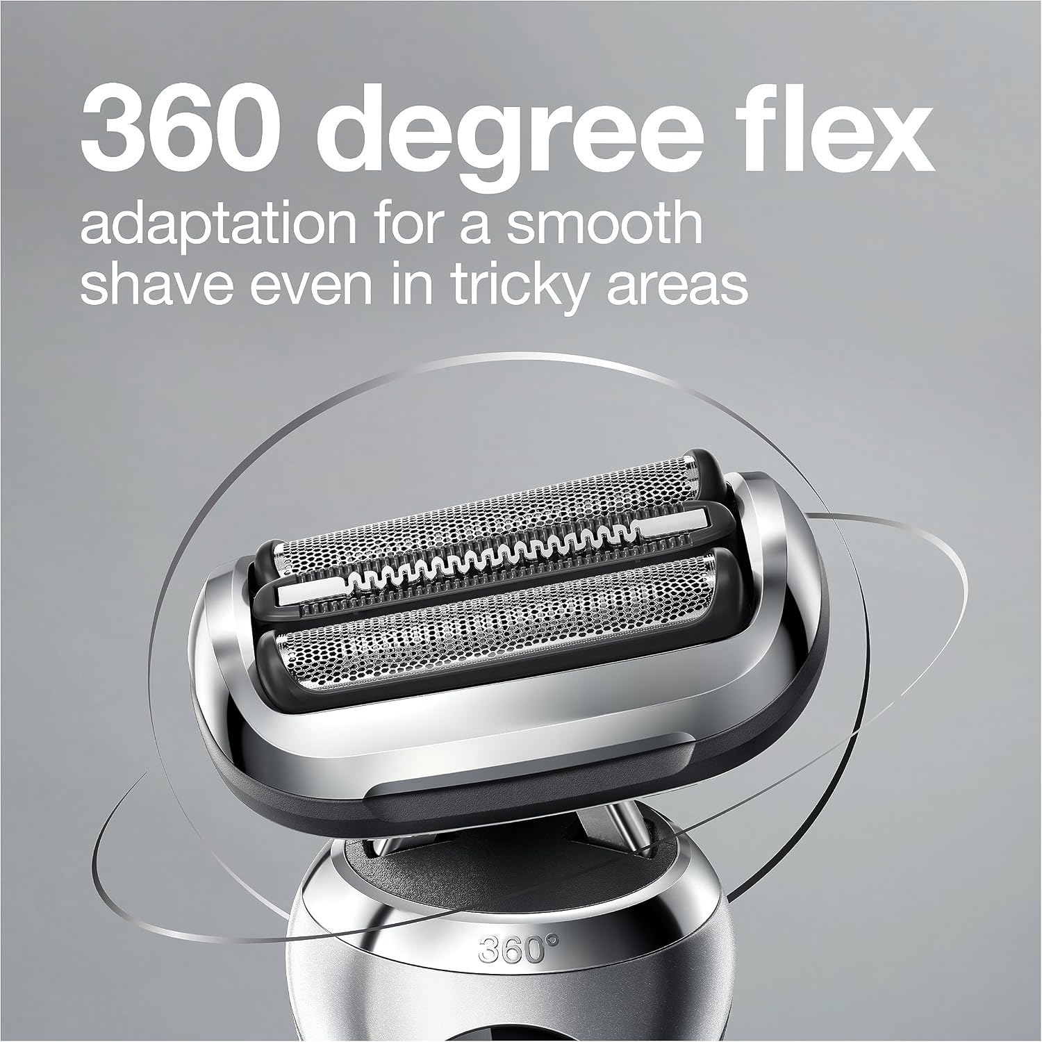 Detalle 2 de Braun Series 7 7032cs Flex Electric Razor (Wet & Dry) with Beard Trimmer and Charging Stand