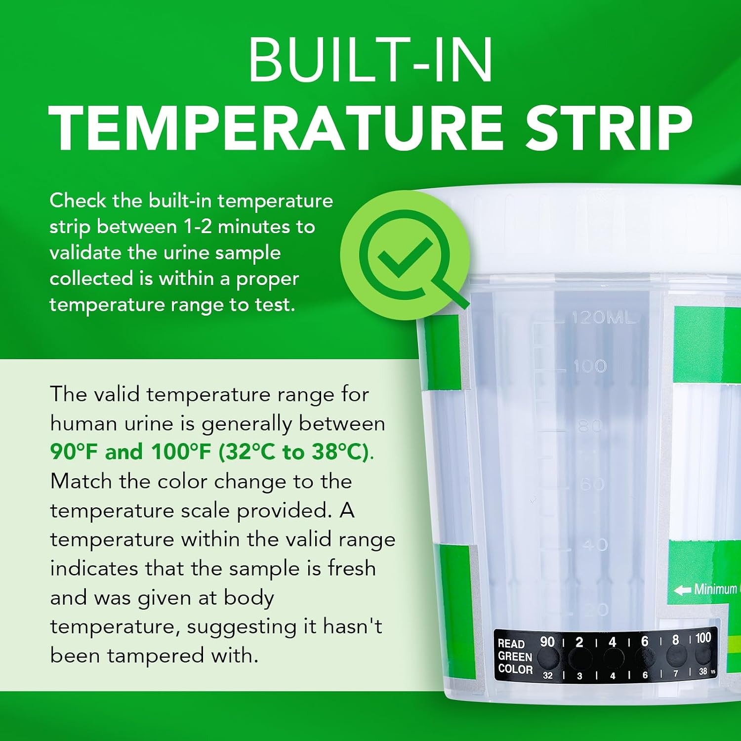 Thumbnail 6 de Easy@Home #ECDOA-6125B 12-Panel Urine Drug Test Cup, 5-Pack