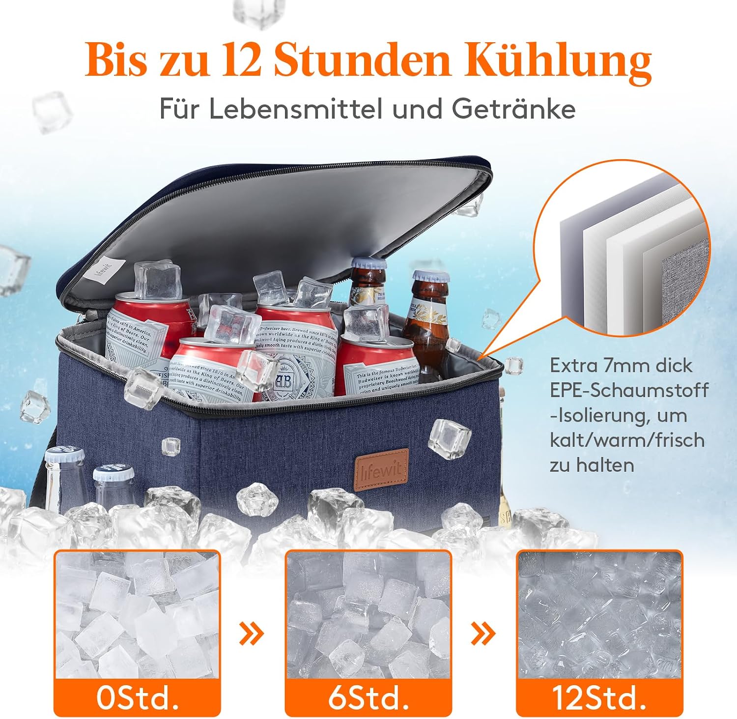 Detalle de Lifewit 21L Kühlrucksack 30 Dosen