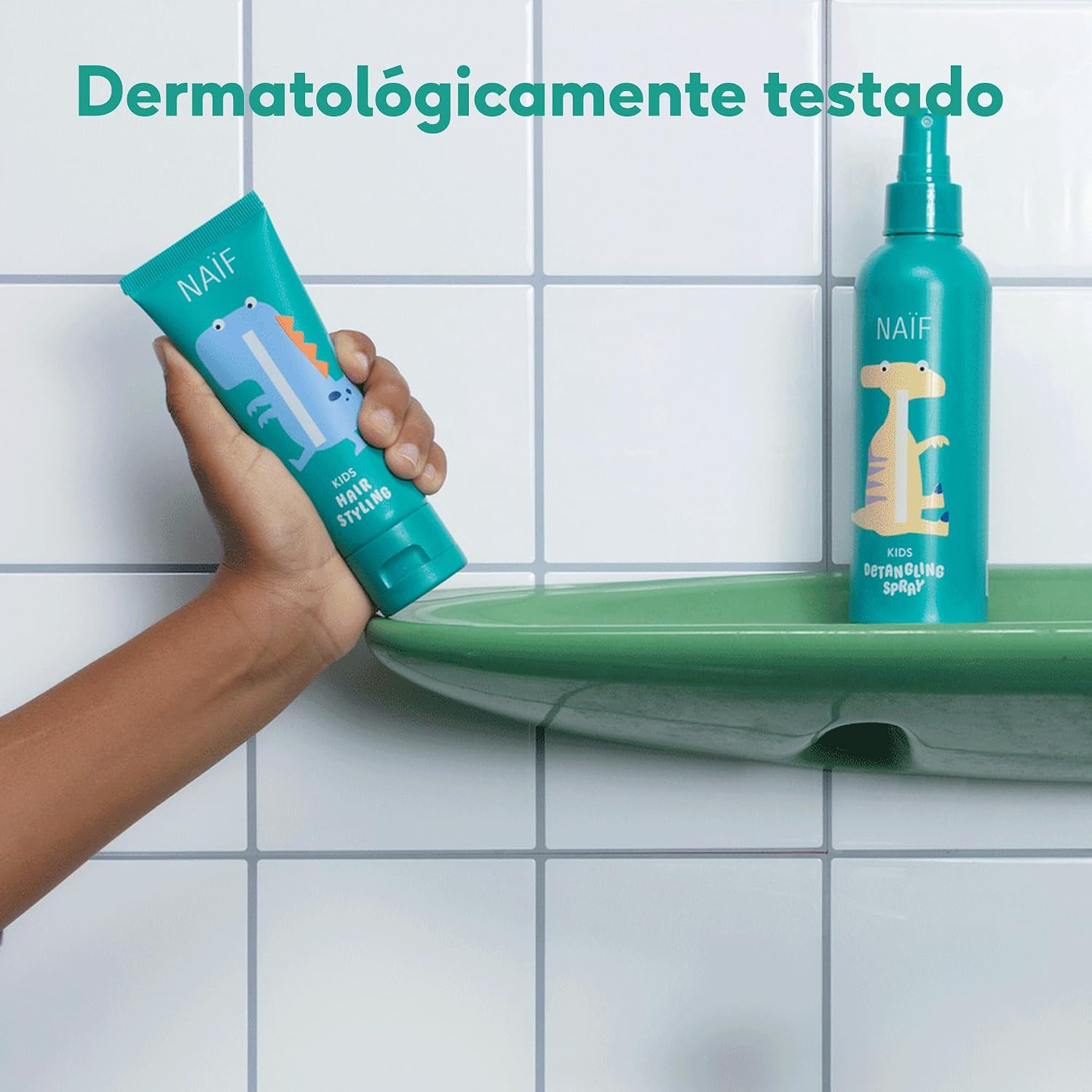 Detalle de Naïf Cera per capelli per bambini 3+ – Gel modellante a tenuta media, 75 ml