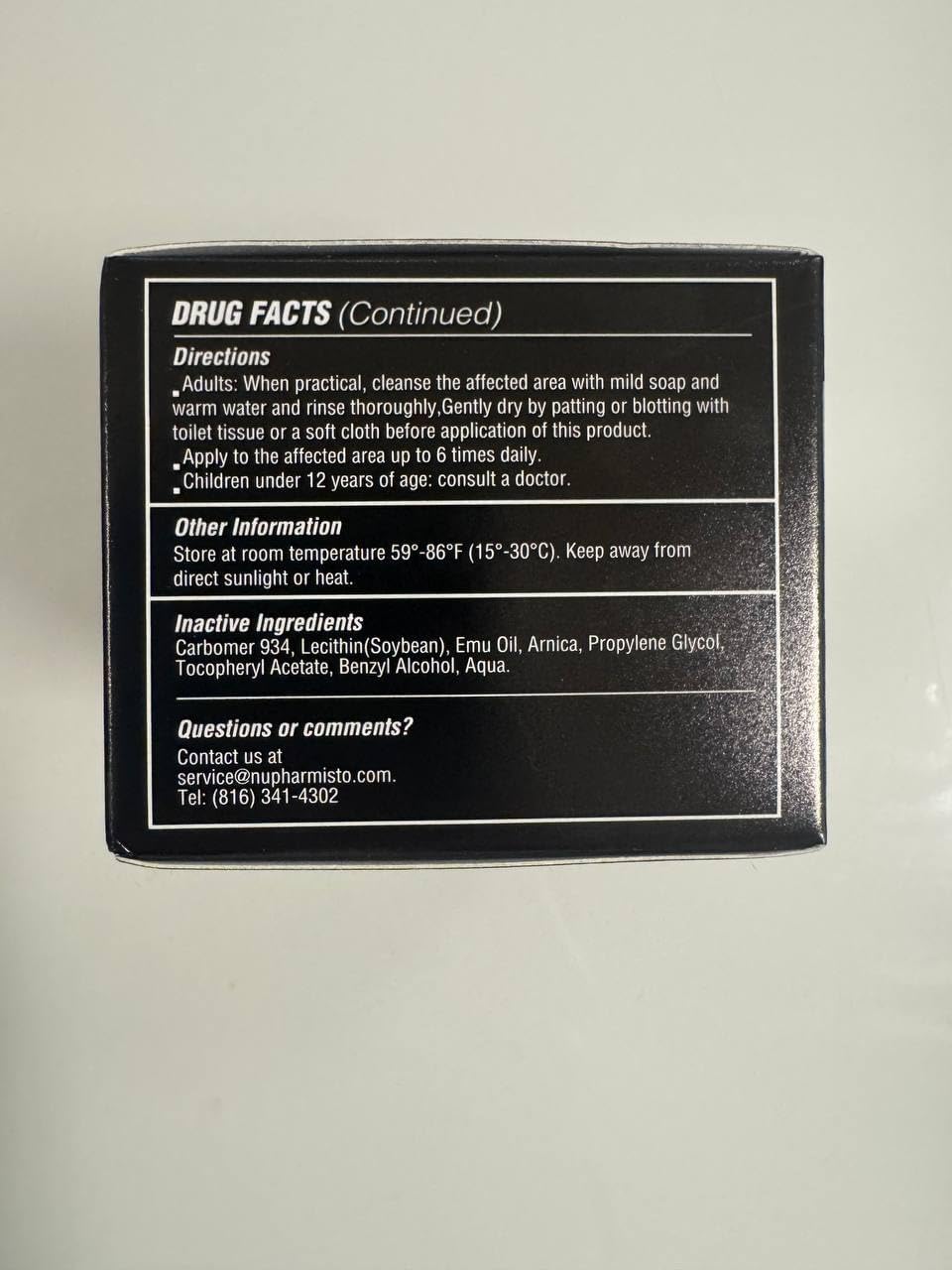 Thumbnail 6 de Nupharmco 5% Lidocaine Numbing Cream, 80 g with Arnica & Emu Oil