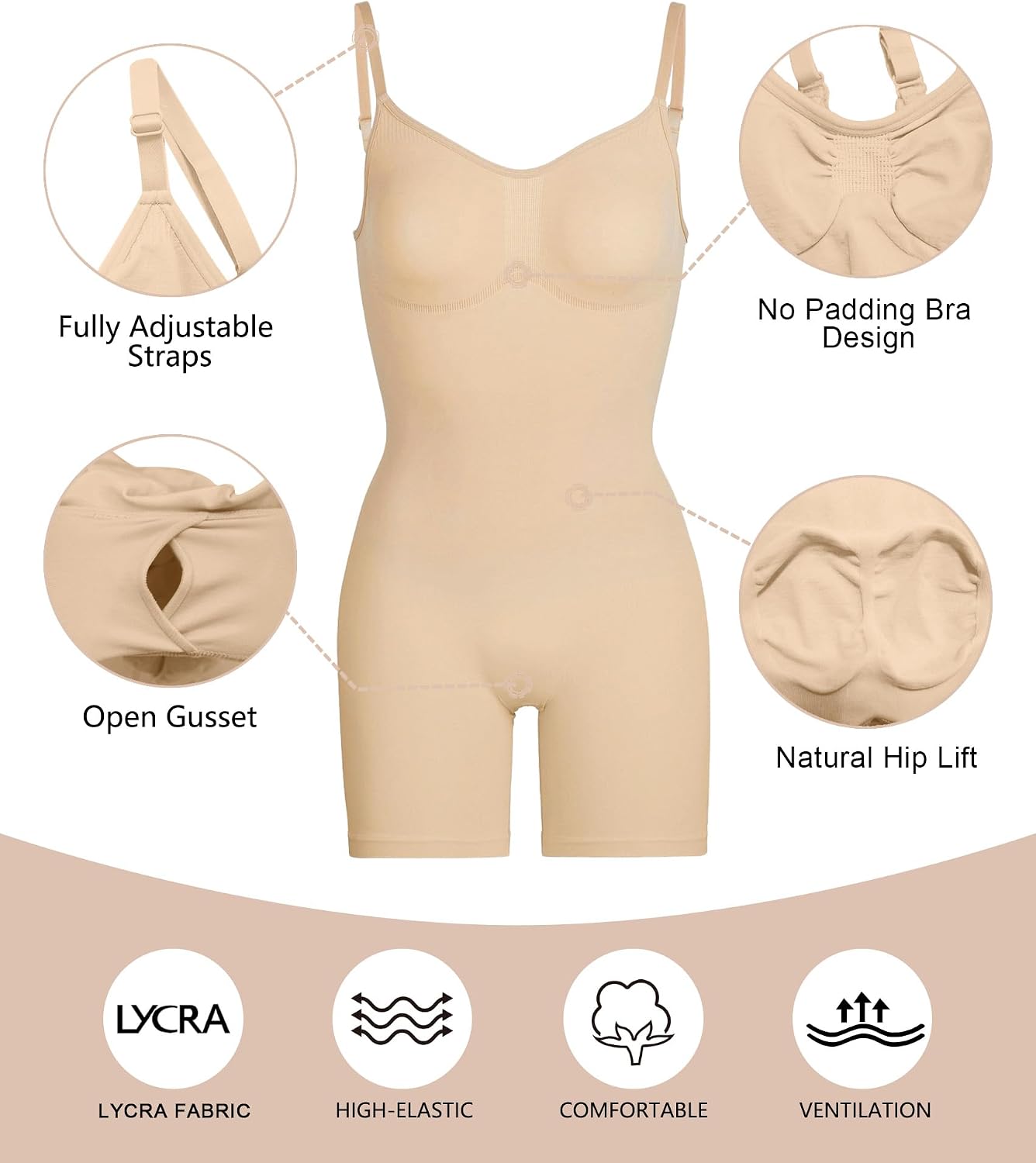 Detalle 2 de SHAPERX Body Shaper 1-piece Tummy Control