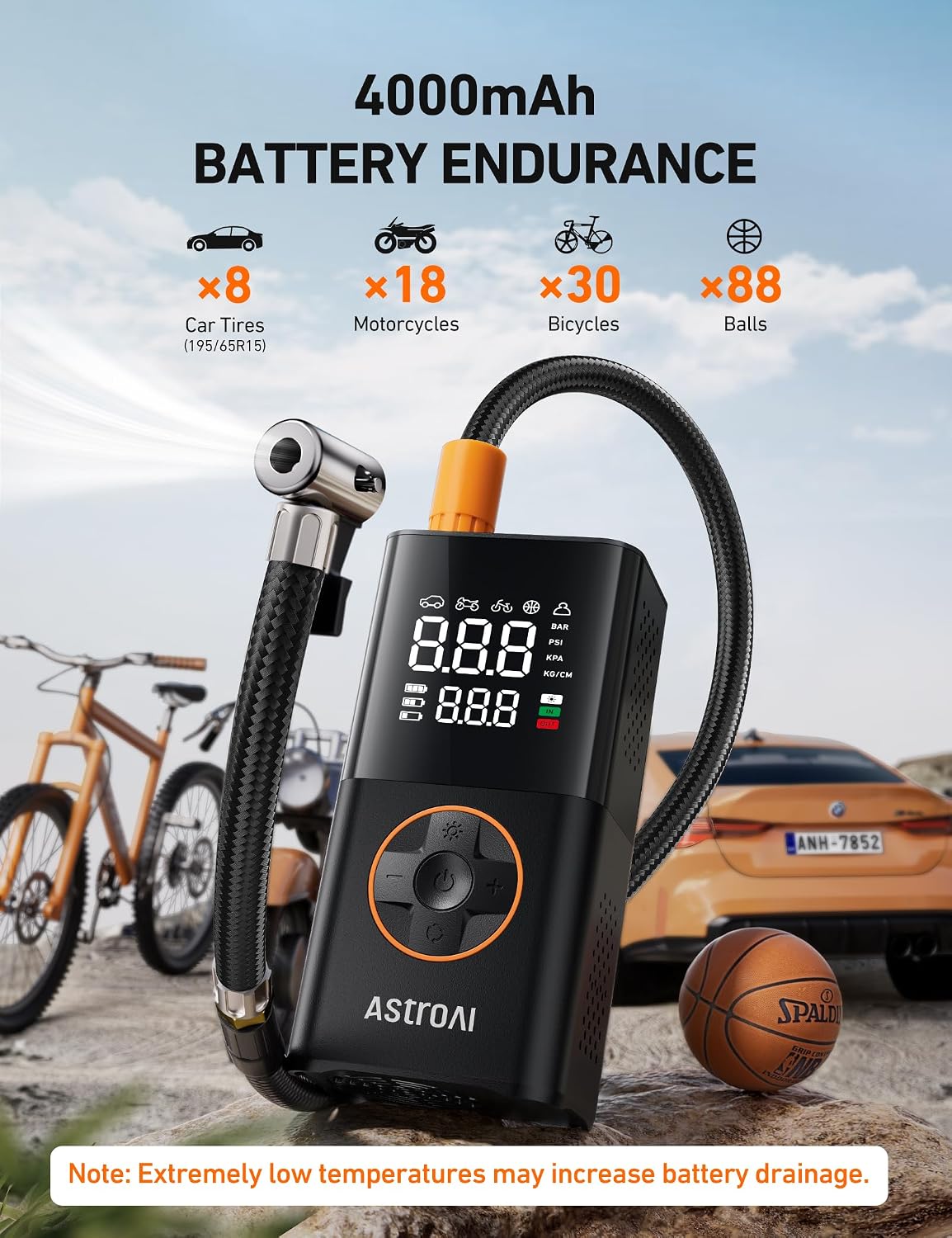Detalle 2 de AstroAI L7 150 PSI Tire Inflator