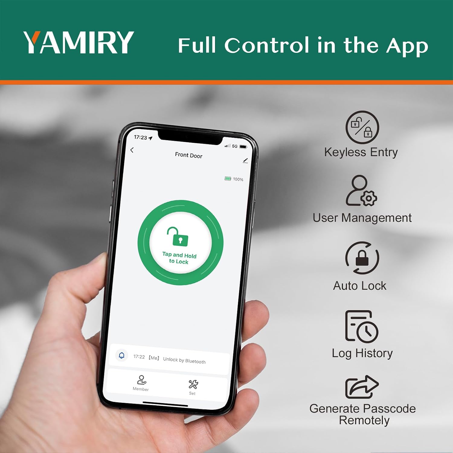 Detalle 2 de Yamiry Smart Door Lock