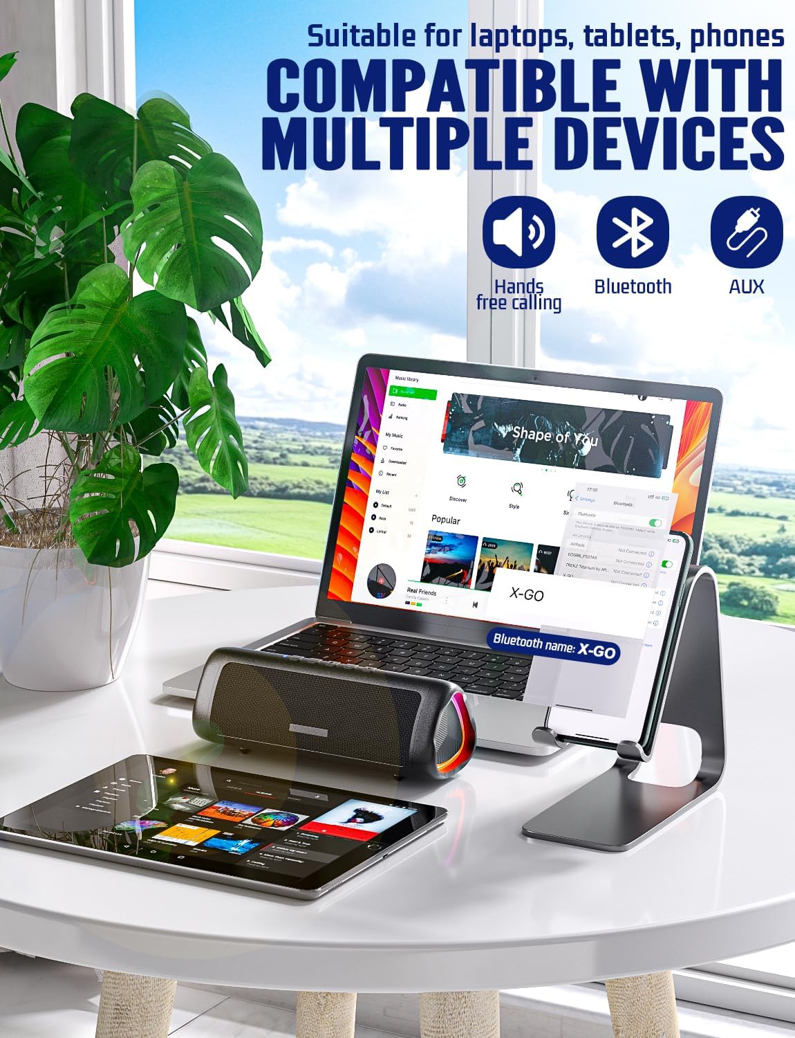 Thumbnail 4 de UOHHBOE 30W Bluetooth Speaker with 24H Play