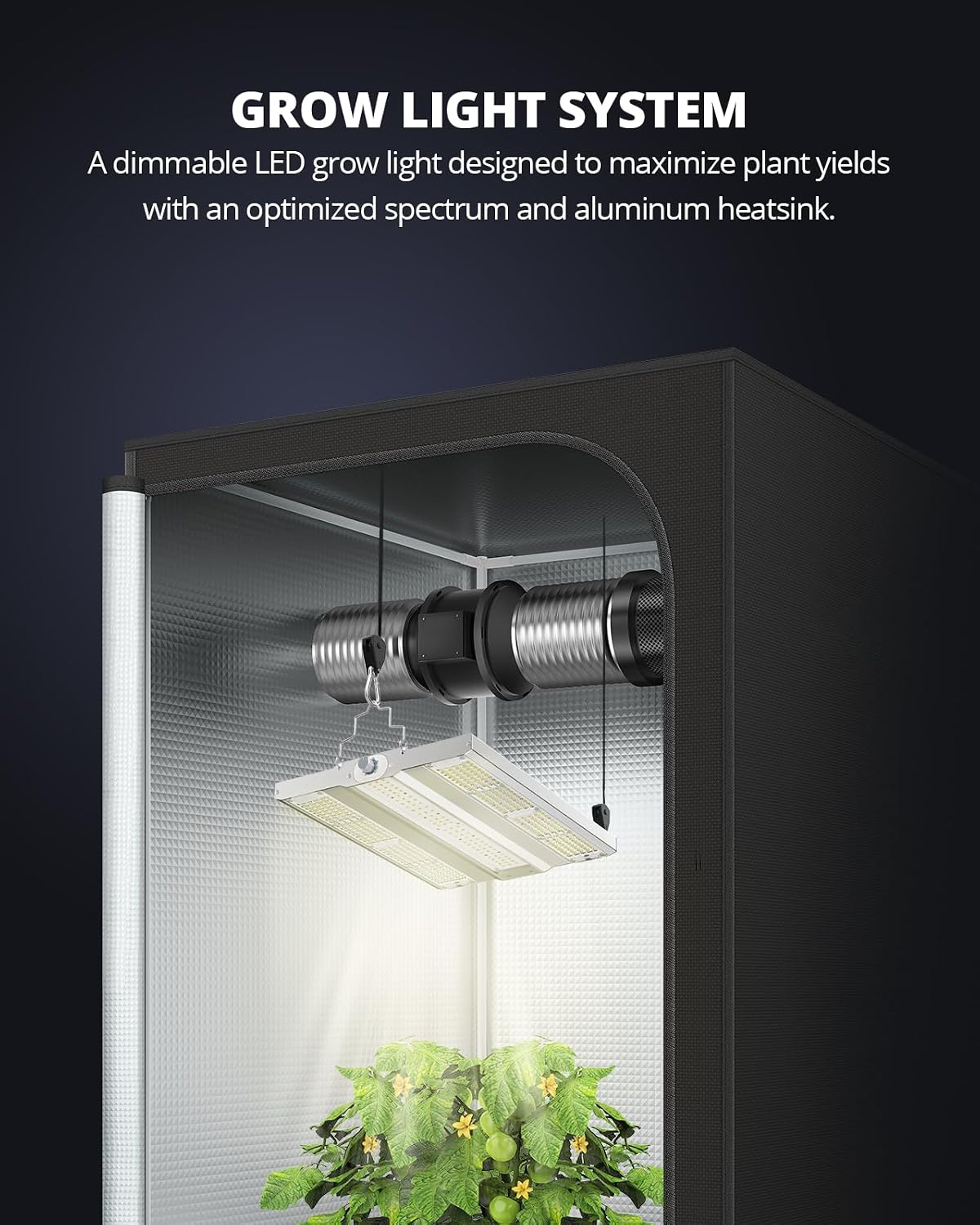 Thumbnail 6 de VIPARSPECTRA XS1500 PRO LED Grow Light, Full Spectrum, Dimmable, Daisy Chain