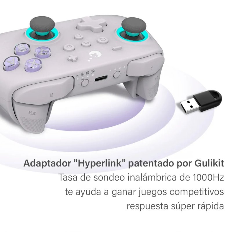 Thumbnail 1 de Gulikit KK3 Max Gamepad Retro blanco para Nintendo Switch