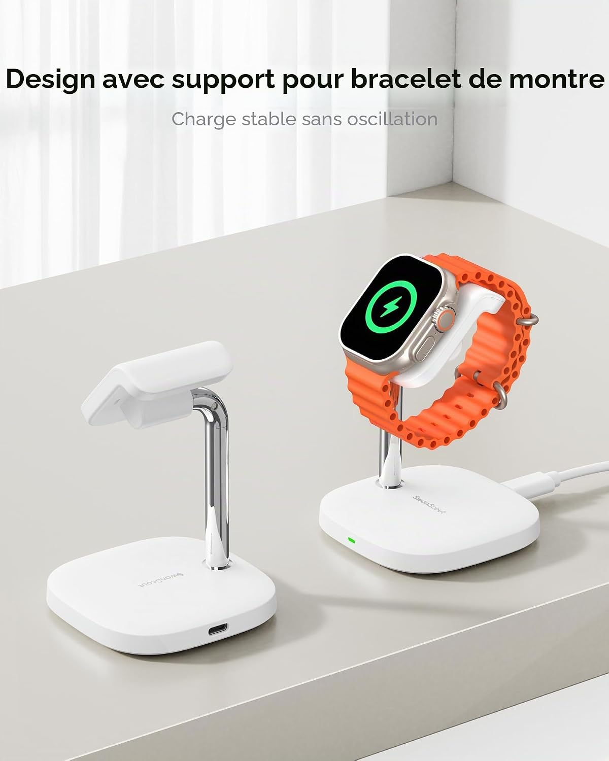 Thumbnail 3 de Support de Recharge Rapide SwanScout 505A pour Apple Watch