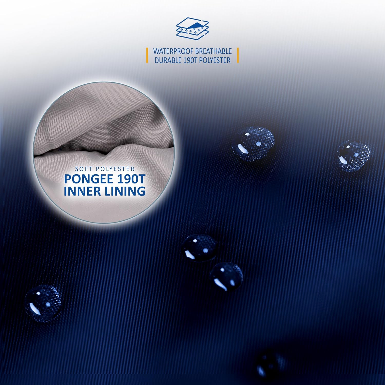 Thumbnail 3 de SUNMER 3–4 Season Double Sleeping Bag (2-in-1 King Size) – 300GSM waterproof for couples or 2 people, Navy