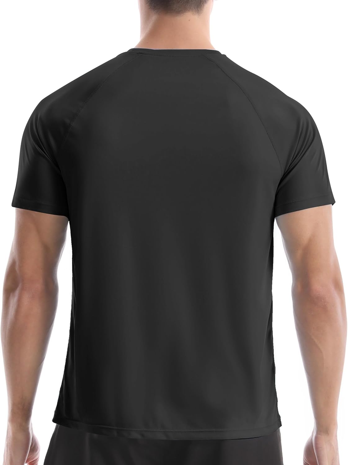 Detalle de Roadbox Men’s Rash Guard Short Sleeve with UPF 50+ Sun Protection