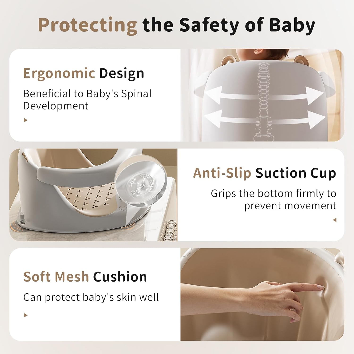 Thumbnail 4 de FOVVZDIL Baby Bath Seat 6 Months Plus