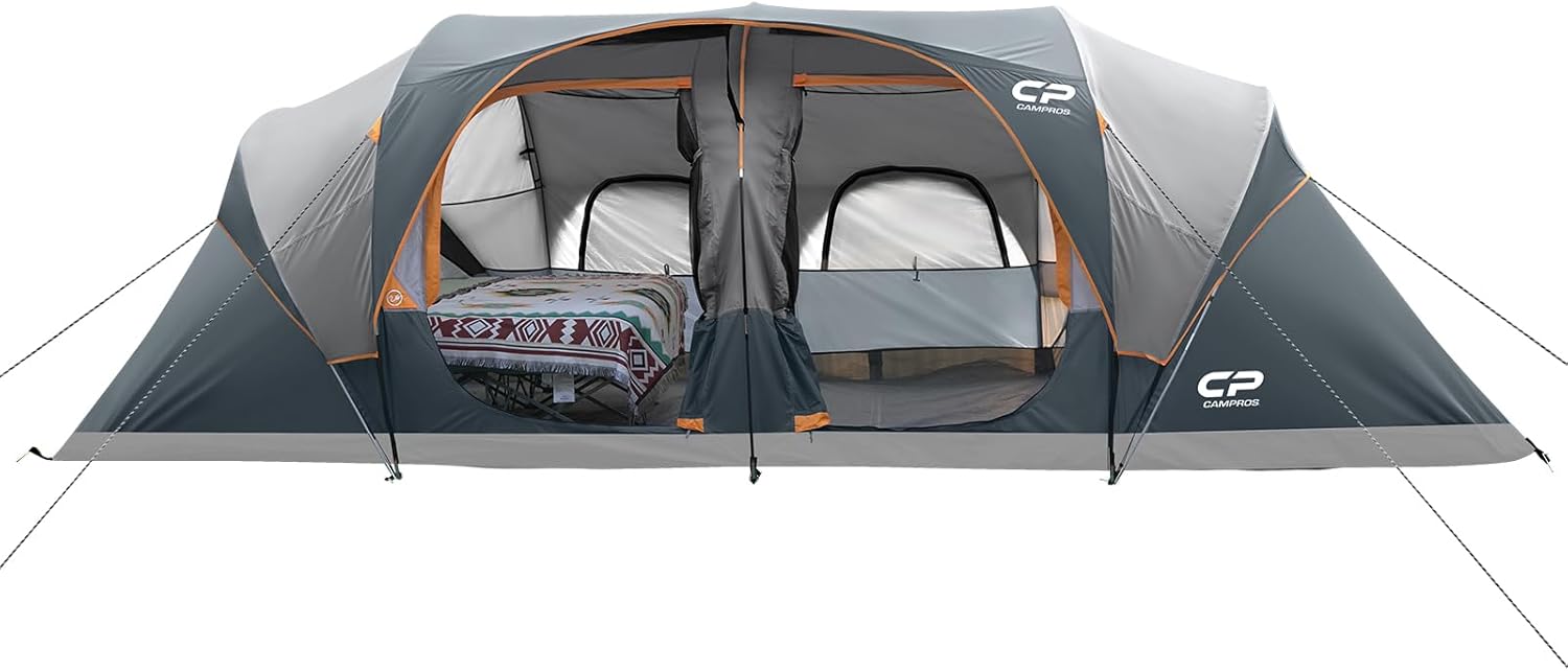 Detalle de CAMPROS CP Tent 12-Person 3-Room Family Tent