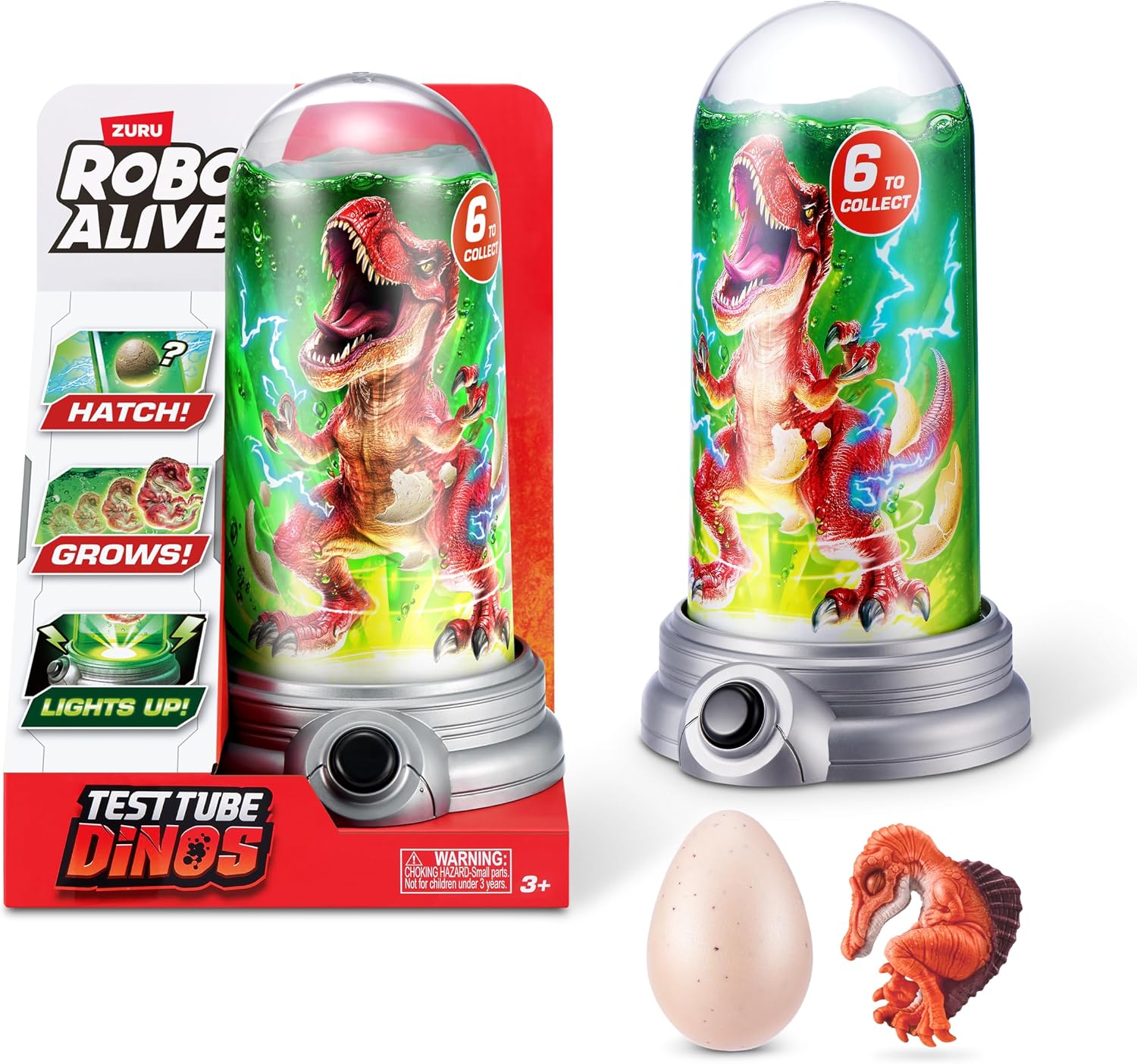 Detalle de ZURU Test Tube Dinosaur Toy, Spinosaurus