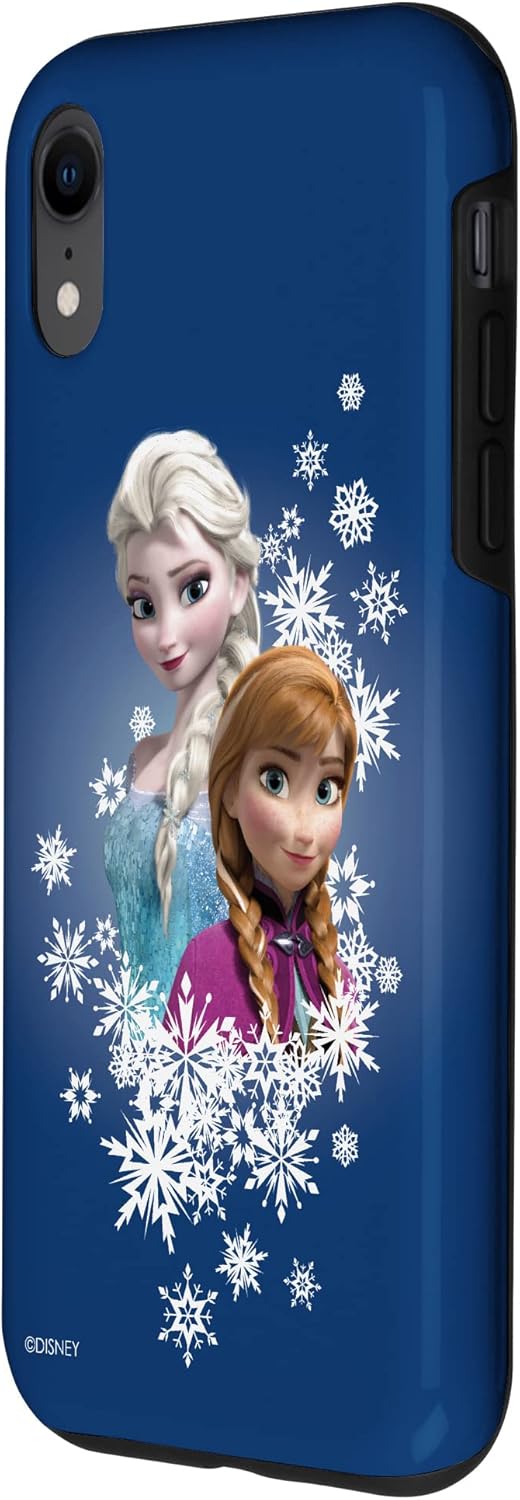 Thumbnail 1 de Coque pour iPhone XR Disney La Reine des Neiges Anna et Elsa – Sisters et flocons de neige