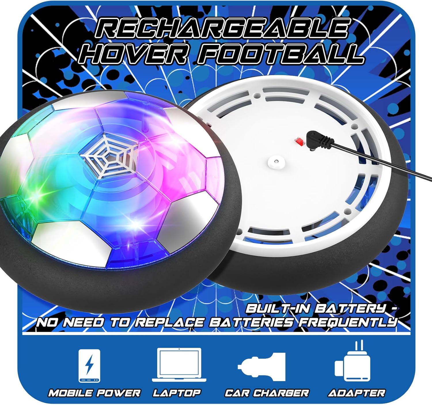 Thumbnail 6 de Buoeuik Pallone Calcio Fluttuante 1200 mAh