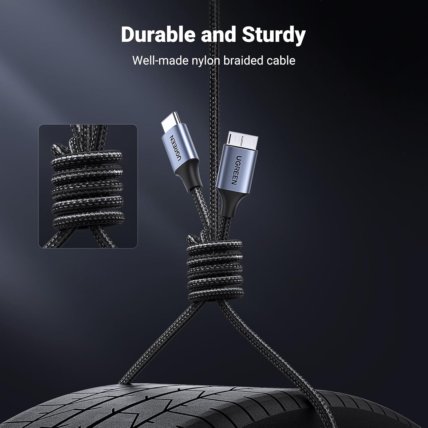 Thumbnail 6 de UGREEN 10 Gbps Micro B to USB‑C 0.5m cable