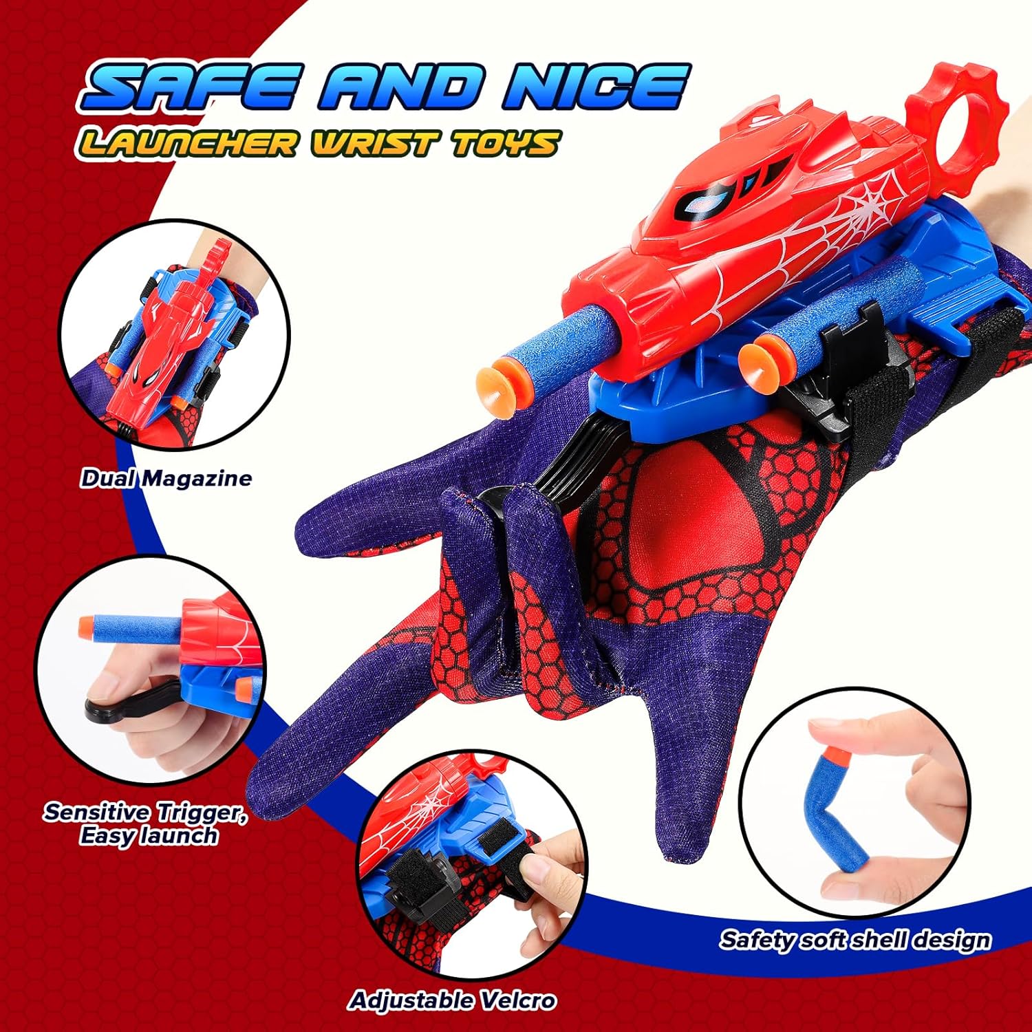 Detalle 2 de Braxel Web Shooter Set (2-Pack) for 5–10 Year Olds