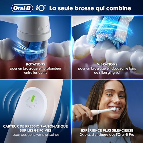 Detalle 2 de Oral-B iO 2 brosse à dents électrique rose, 3 modes et capteur de pression