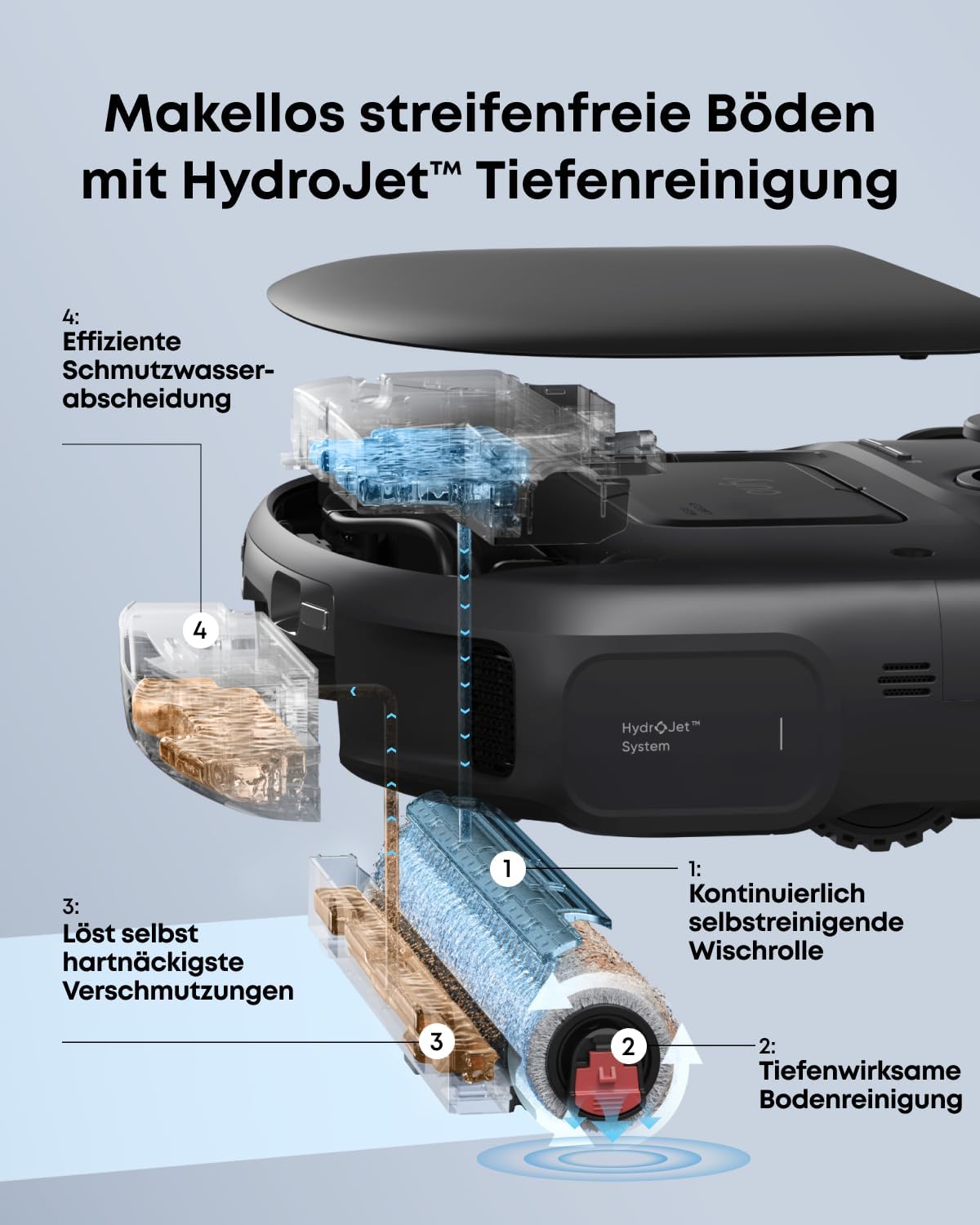 Detalle 2 de eufy Saugroboter C28 mit Wischfunktion