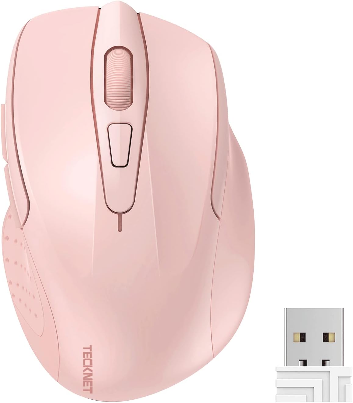 Detalle de TECKNET Kabellose Maus Pro 2.4G – 4000 DPI, 6 Tasten, Nano Empfänger