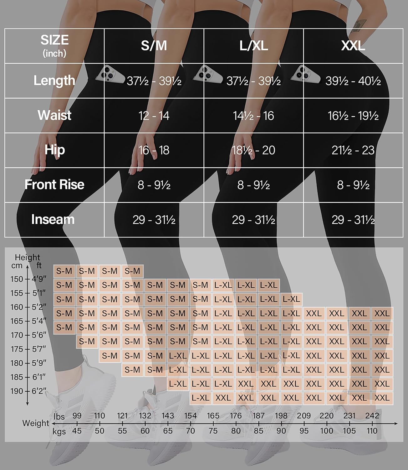 Thumbnail 5 de Blisset 3-Pack High Waisted Leggings