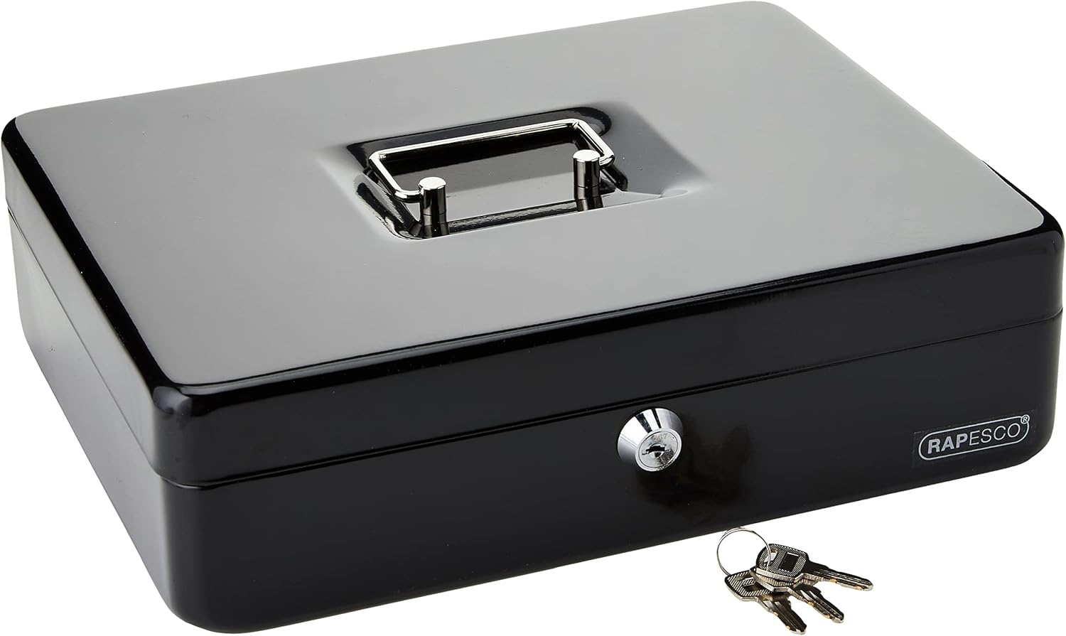 Thumbnail 6 de Rapesco SB0006B1 Caisse à Monnaie en Métal avec Serrure — 15 cm, Noir