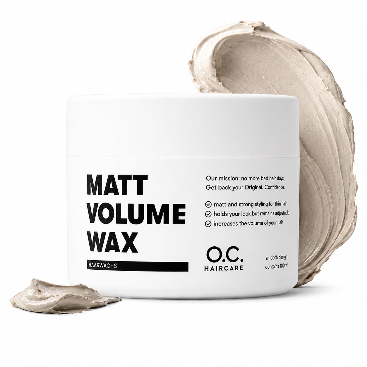 Detalle de O.C. Haircare Mattes Volume Wax für 30 Tage