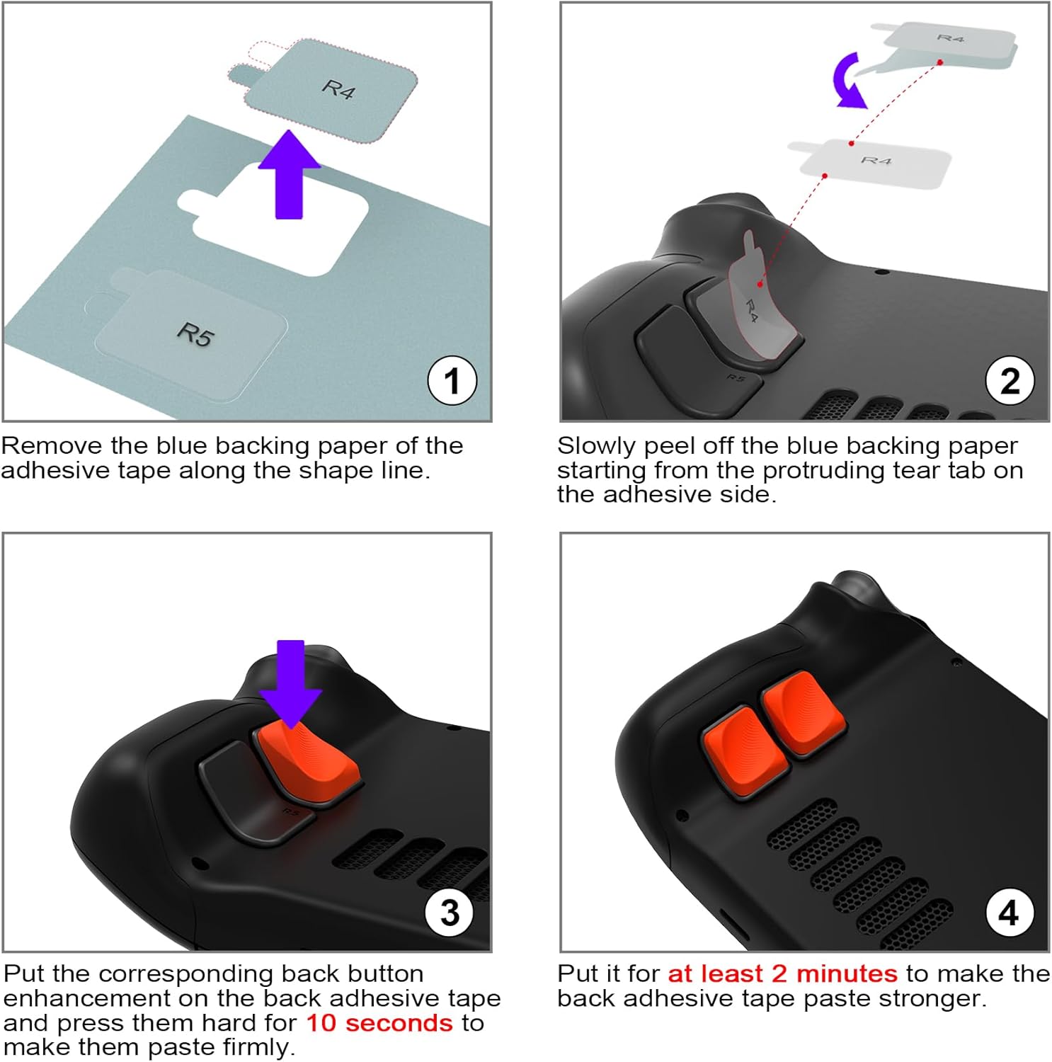 Thumbnail 5 de playvital Ergonomic Grip Kit for Steam Deck